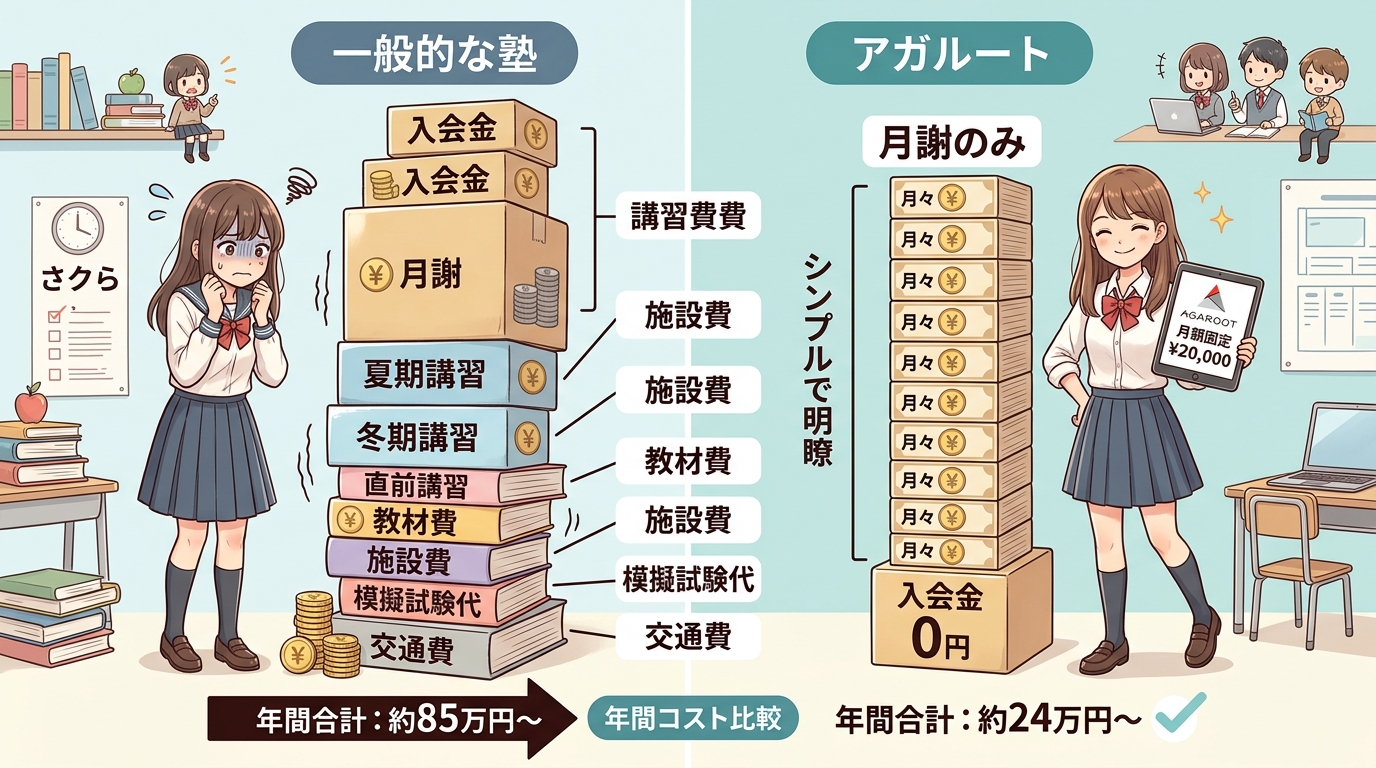 季節講習費が不要な理由と追加料金なしのメリット