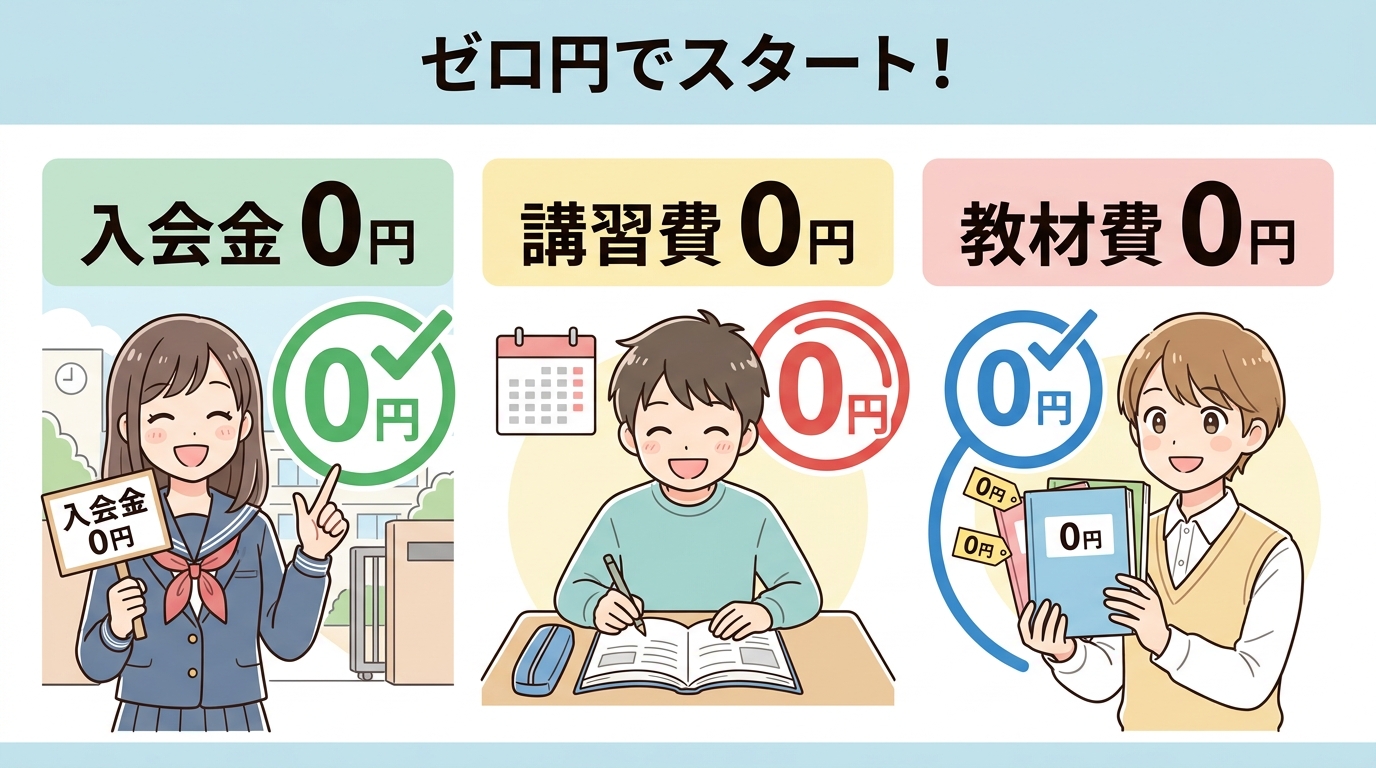 1週間の無料体験と金銭的リスクの確認
